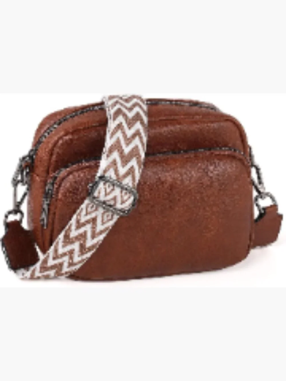 Small Vegan Leather Crossbody Bag for Women with Adjustable Strap